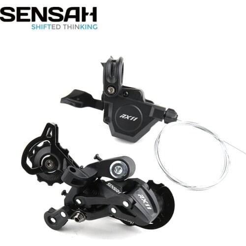 SENSAH RX11 11 Speed MTB Bicycle Derailleurs Groupset Shift Set Right Shifter & Rear Derailleur Black