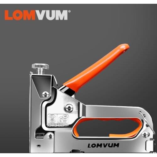 LOMVUM 3 in 1 Stapler Nail Gun Staple Gun Nailer Furniture Tool Wood Frame Stapler Stainless Steel Hand Tool With Staples