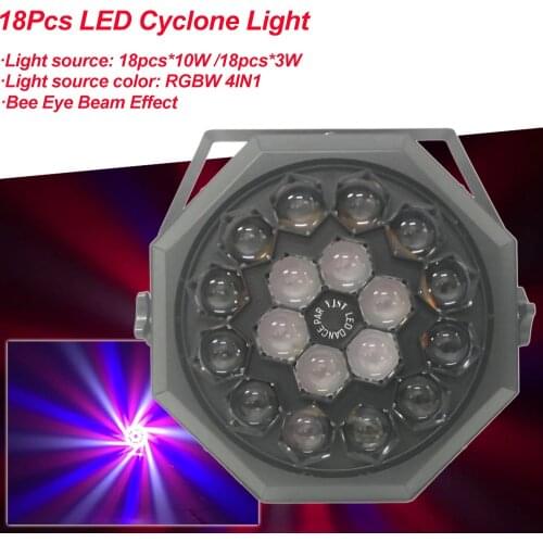 LED Beam+Wash Five Bees Eyes 18Pcs RGBW DMX512 Stage Effect Lighting For DJ Disco Party Wedding Decoration Nightclub Bar
