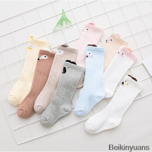 1 piece autumn and winter fashion simple boy girl socks cute simple cartoon child knee socks children socks children toddler