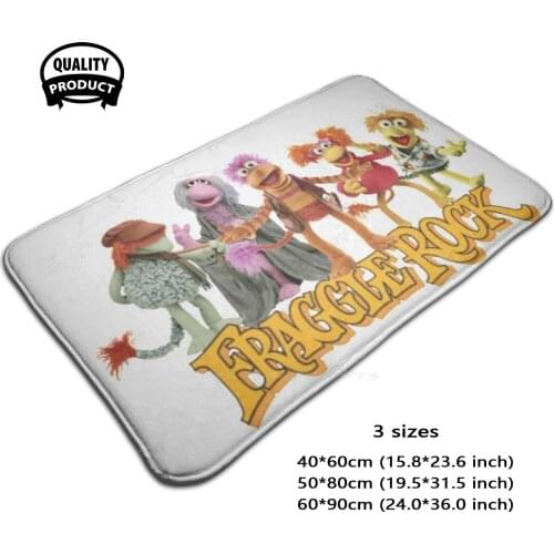 Fraggle Rock Show 3D Household Goods Mat Rug Carpet Foot Pad Fraggle Fraggle Fraggles Red Retro 80S Henson Kids Cartoon The Tv