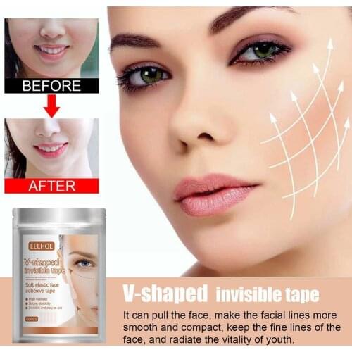 40 Pcs/Set invisible V face shape Chin Thin Face Stickers Line Skin Tape Care V-Shape Lift Face Lift Tools Face R1T1