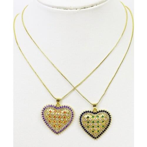 5 Pcs High Quality heart Pendant Necklace HeartJewelry Pendant Necklace Jewelry Accessories Jewelry Necklace Gift 7437