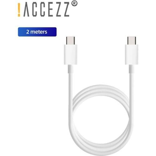 !ACCEZZ USB Type C PD Cable 100W 5A Fast Charging USB C Data Cables for Macbook iPad Pro Samsung S9 10 Xiaomi Redmi Type-C Wire