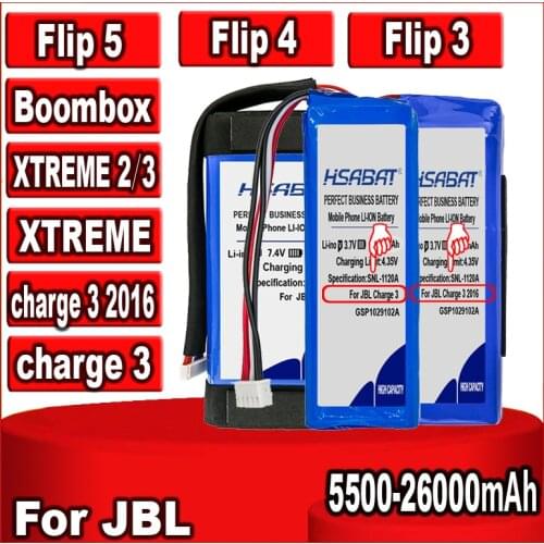 Speaker Battery for JBL XTREME Flip 4 Flip4 Special Edition GSP872693 01 Flip 3 Flip3 GRAY GSP0931134 GSP872693 P763098 03