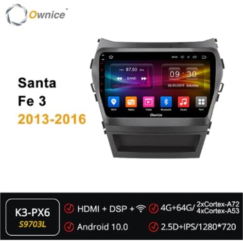 Ownice Android 10.0 Octa Core 2Din Car DVD Player Auto Radio GPS Navi ForHyundai Santa FE IX45 2015 2016 2017 Multimedia DSP 4G