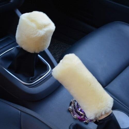 Car hand brake gear plush fur cover for Toyota Camry Corolla RAV4 Yaris Highlander/Land Cruiser/PRADO Vios Vitz/Reiz Prius
