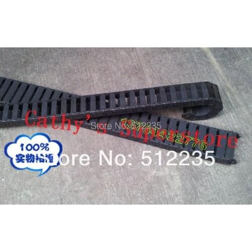 Free Shipping 2pcs 15X40 mm 1000mm Plastic Cable drag chain wire carrier plastic cable drag 15*40mm with End Connectors