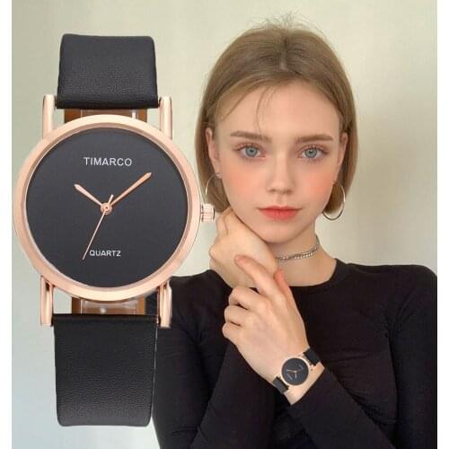 Women watches Fashion Casual Brand womens watch Leather Quartz Clock relogio feminino zegarki