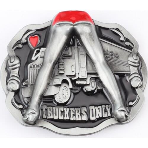 Truck pattern belt buckle driver belt metal buckle belt accessories DIY