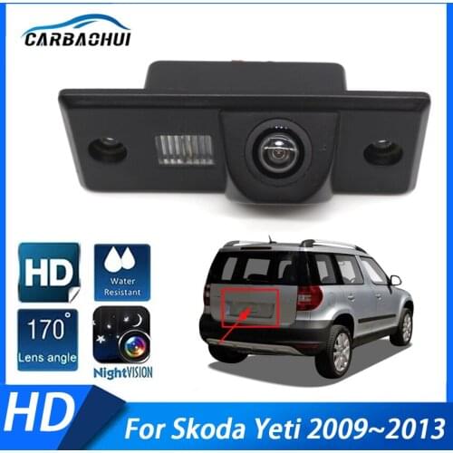 Car Rear View Reverse Camera Backup Parking ​Camera CCD Full HD Night Vision Waterproof For Skoda Yeti 2009 2010 2011 2012 2013