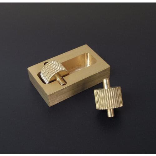 Leather Craft Edge Dye Oil Painting Box with two Rollers Brass Mini Side Oil Hopper Box Making Hand Tool Set Standard Shiping