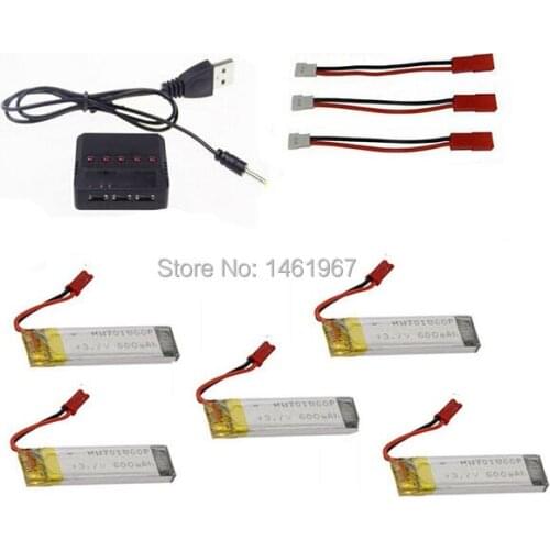 LISHI L6039 RC Quadcopter UFO spare parts 3.7V 600mah lipo battery with charge