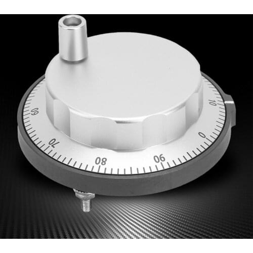 Metal CNC Pulser Handwheel micro switch White 5V 6Pin 100PPR Manual Pulse Generator Rotary Encoder 80mm rotary switch