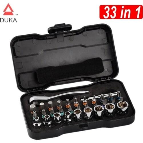 Xiaomi DUKA 33 In 1 Multi-purpose Ratchet Wrench Screwdriver S2 Magnetic Bits Tools Set ATuMan RS2 DIY Household Repair Tool