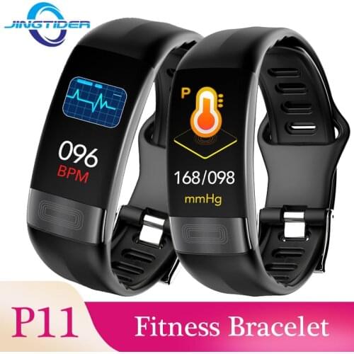 JingTider P11 Smart Band 0.96" ECG+PPG Blood Pressure Heart Rate Monitor Activity Fitness Tracker Smart Bracelet For IOS Android