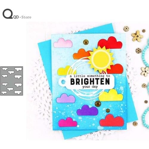 Cloud Background Metal Cutting Dies for Scrapbooking Mold Cut Stencil Handmade Tools DIY Card Make Mould Model Craft Decoration