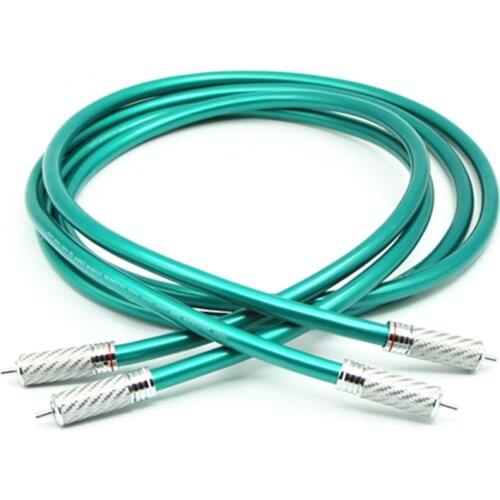 Pair Ortofon HiFi RCA Cable Hi-end CD Amplifier Interconnect Audio Cable,wire With carbon fiber RCA Plug