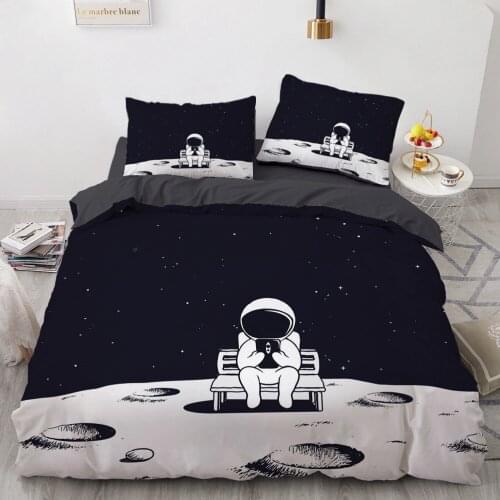 Luxury 3D Space Duvet Cover Set Comforter Bedding Set Twin King Queen Double Single Size Cartoon Design Custom Bedclothes
