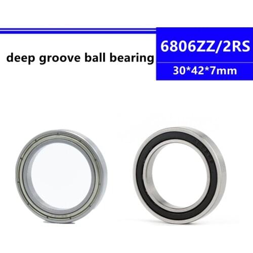 20/50pcs 6806ZZ 6806-2RS 6806Z 6806-2Z 6806RS 6806 61806 ZZ 30*42*7mm thin wall deep groove ball bearing 30x42x7 mm