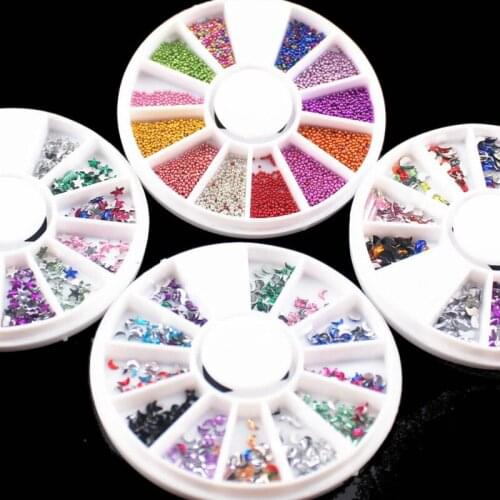 Nail Rhinestones 2mm Glitter Nails 3d Slice Powder Set DIY Design Nail Art Sequins Decoration Fashion Accessories 2018 New