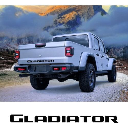 For Jeep Gladiator Pickup Rear Tail Decal Truck Tailgate Stickers Graphics Vinyl Letters Decor Cover Auto Tuning Accessories