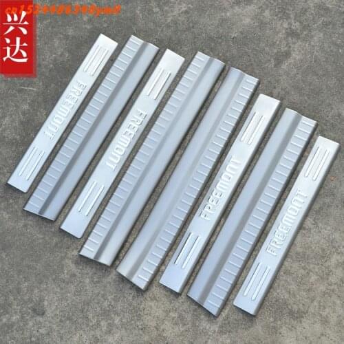 High-quality Stainless Steel Plate Door Sill Welcome Pedal Car Styling Accessories For Fiat Freemont 2012 2013 2014,car-styling