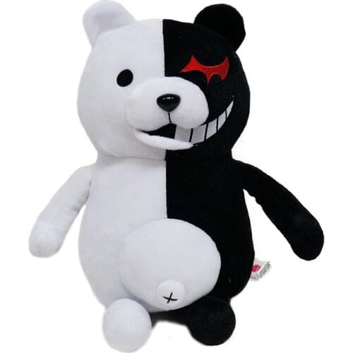 25cm 35cm Kawaii Dangan Ronpa Monokuma Cartoon Black White Bear Doll Kid Toy