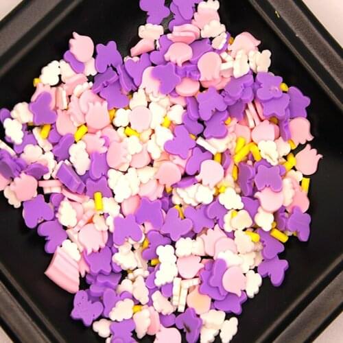 30g New Additives Supplies For Slime Polymer Clay Flower Sprinkles Cute DIY Kit Slice Topping For Cloud Clear Slime In Stock