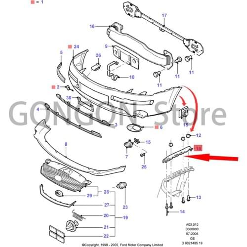 CAR front bumper bracket anti-collision block fixed right For dMo nd eo headlight bracket fog lamp bracket front bumper base