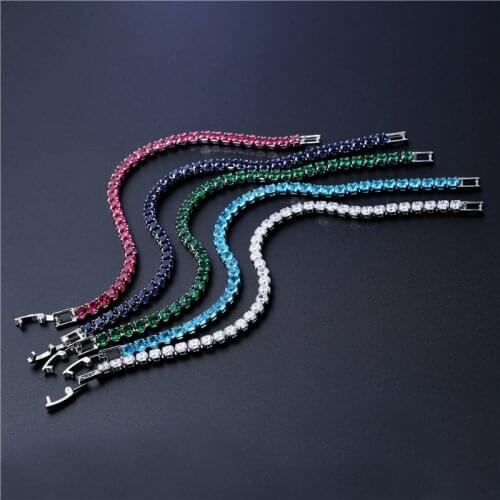 Bracelet Mens and womens cubic zirconia Mesh bracelet, 4mm diamond chain bracelet, gold and silver, Mens jewelry bracelets