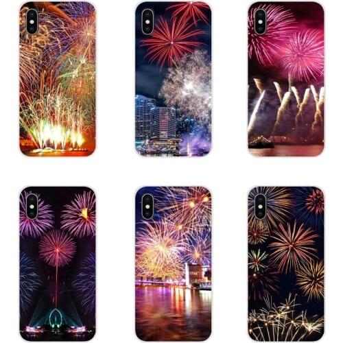 For Apple iPhone X XR XS 11Pro MAX 4S 5S 5C SE 6S 7 8 Plus ipod touch 5 6 Beautiful Fireworks Accessories Phone Cases Covers