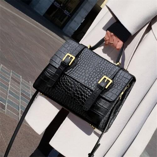 Womens Designer Luxury Handbag 2021 Fashion New High quality PU Leather Women Handbags Crocodile pattern Shoulder Messenger Bag