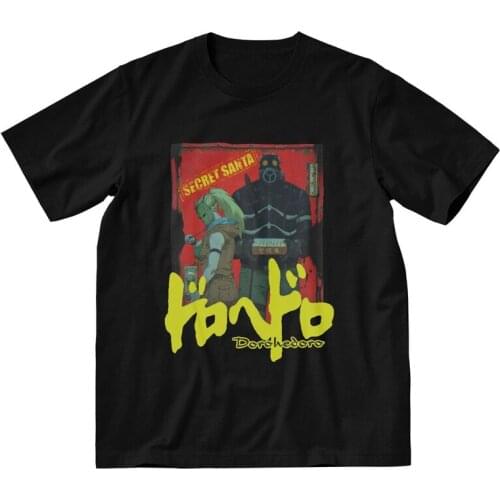 Vintage Dorohedoro T Shirt Men 100% Cotton Printing T-shirts Funny Tshirt Short Sleeve Japan Anime Manga Tee Tops