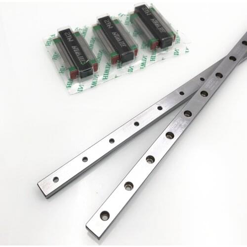 Hiwin Linear Guide MGN12 L 450mm linear rail way + MGN12H Linear rails carriages For DIY Cr10 Pro 3D printer 12mm
