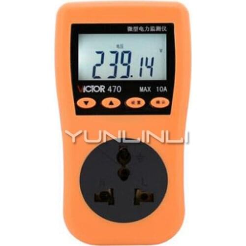 Power Meters Digital Wattmet Universal Socket Energy Meter Watt Monitor Electricity Consumption Measuring Socket Analyzer