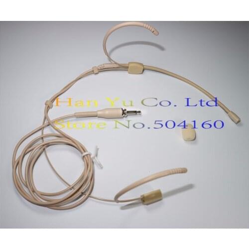 Headworn Condenser Headset Microphone For Sennheiser Wireless Body-Pack Transmitter 3.5 mm Screw Locking Plug