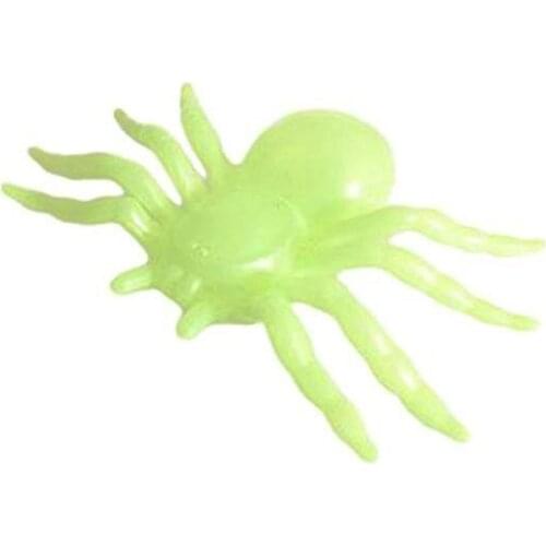 Simulation Small Spider Black Luminous Halloween Plastic Toy Cotton Mini Tricky Model Insect Animal Spider Toy For Children F9F2