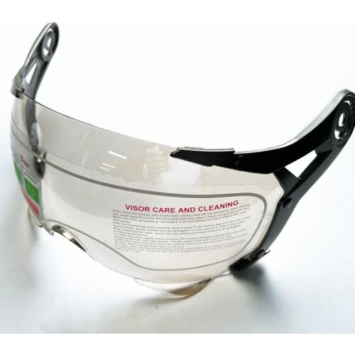 GXT 288 Motorcycle Retro village Helmet Visor TRANSPARENT SILVER men woman pu leather helmets VISOR FOR GXT HELMETS