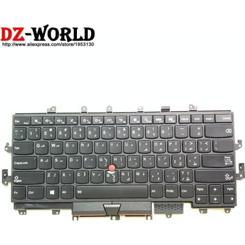 New Original Backlit Arabic Keyboard for LenovoThinkpad X1 Yoga Gen 1st Laptop Backlight Teclado SN20H34915 00JT867 01AW906