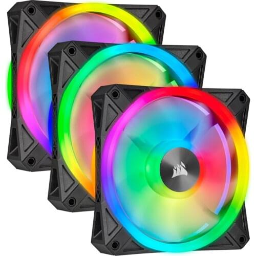 New 2021 Fan QL Series Ql120 RGB 120mm Triple Pack Lighting Node Core Turkey Fast Shipping