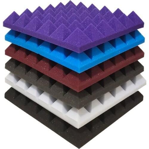 30x30x5cm foams panels sound insulation wall Pyramid Absorption Acoustic sponge Tile for Studio Ktv noise stopper home decor