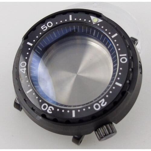 Fit for NH35A/SBBN031/SKX007 Watch Case sapphire crystal stainless steel Tuna Canned PVD Watch case 200 Water Resistance case