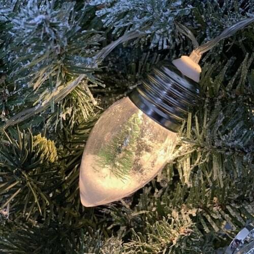 Christmas Tree String Lights LED Snowflake String Lights Decor Tree String Lights LED Lights String Pine Cone Needles Copper Wir