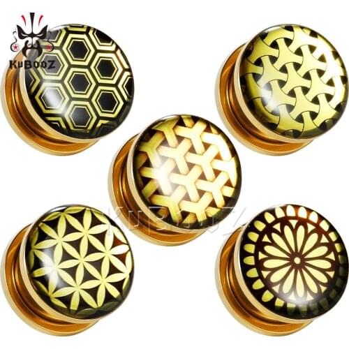 Tuxture Logo Bronze Ear Piercing Strechers Expanders Earrings Sell By Pair Fashion Body Jewelry Present For Unsex Person