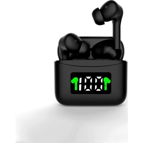 V5.2 Bluetooth Earphone J5 ANC Active Noise Cancelling Wireless Headphones Stereo Earbuds Gaming Headsets Mic Charging Case