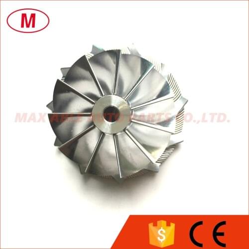 TF035 41.50/51.00mm 11+0 blades High Performance Turbo Billet compressor wheel/Aluminum 2618/Milling wheel for Turbo Cartridge