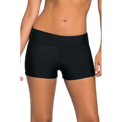 Womens Stretch Swim Board Shorts Quick Dry Athletic Beach Swimming Trunks swimsuit girls bathing suit women high waist