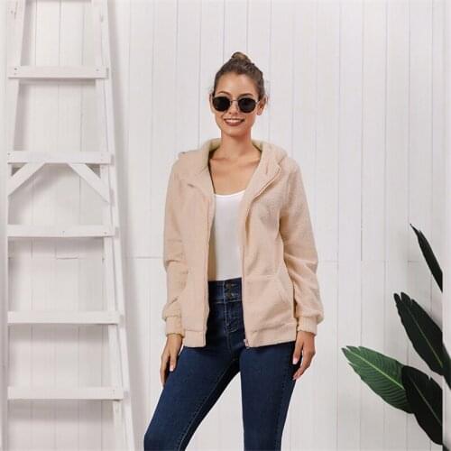 Women Coat Zip Up Sweatshirt Winter Jacket Clothes Oversize Hoodies Women Plus Size Fleece Pockets Long Sleeve Pullovers Jacket