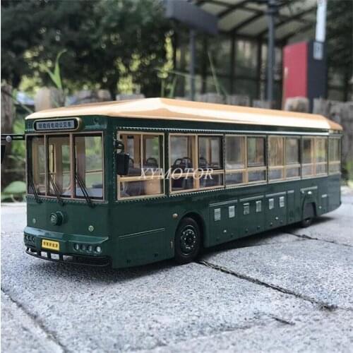 1:43 Beijing pure electric tour bus S1516 Diecast Model Car Red/Green Toys Gifts Display Collection Ornaments